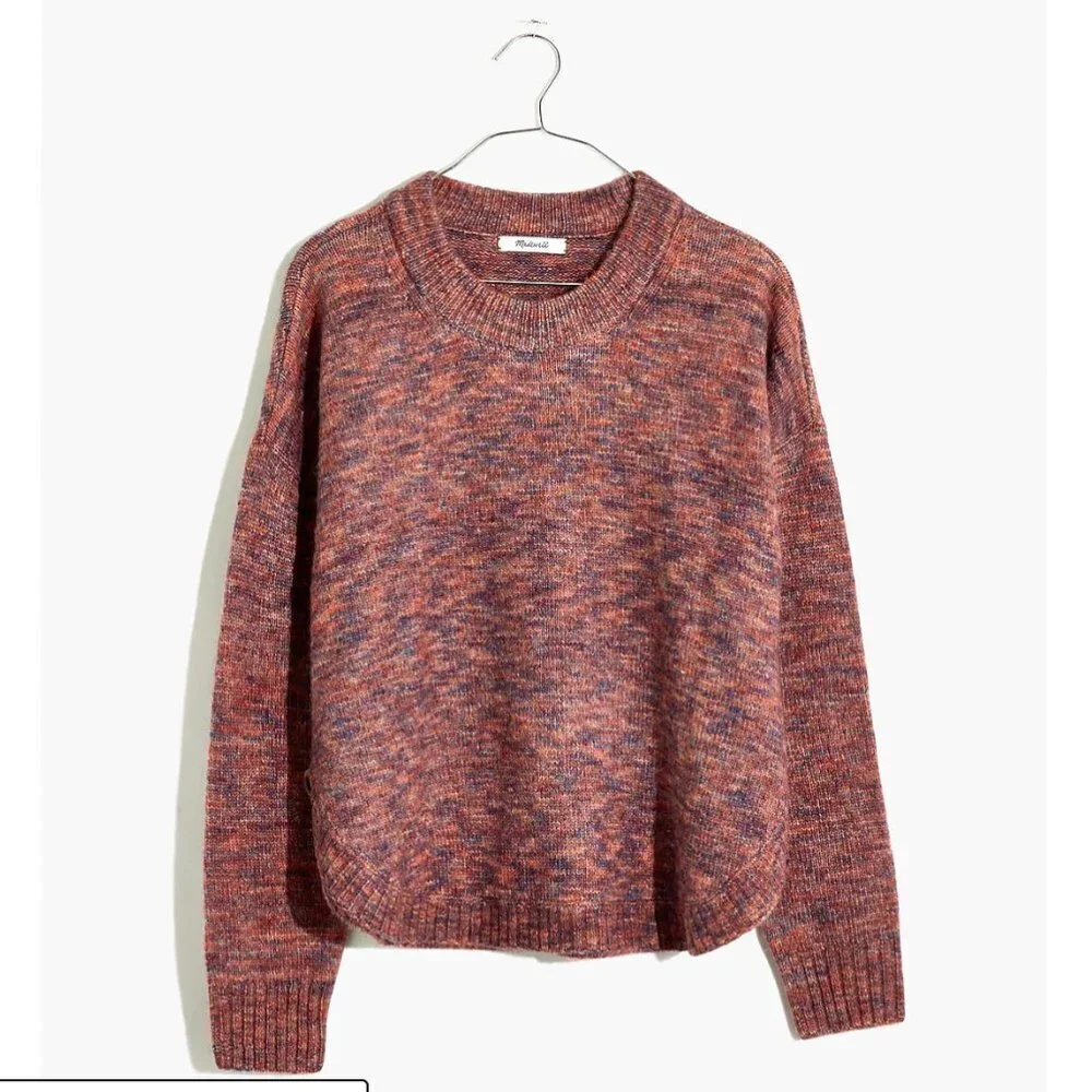 Madewell S Space-Dyed Birchmont Side-Button Pullover Sweater